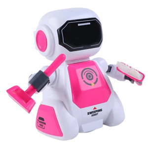 اسباب بازی ربات کنترلی نظافتچی صورتی SMART CLEANING ROBOT مدل T21B-2629 _اسباب بازی ربات